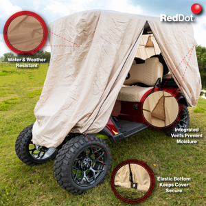 Highest Quality RedDot Golf Cart Cover for EZGO Yamaha Club Car with 84" Tops
