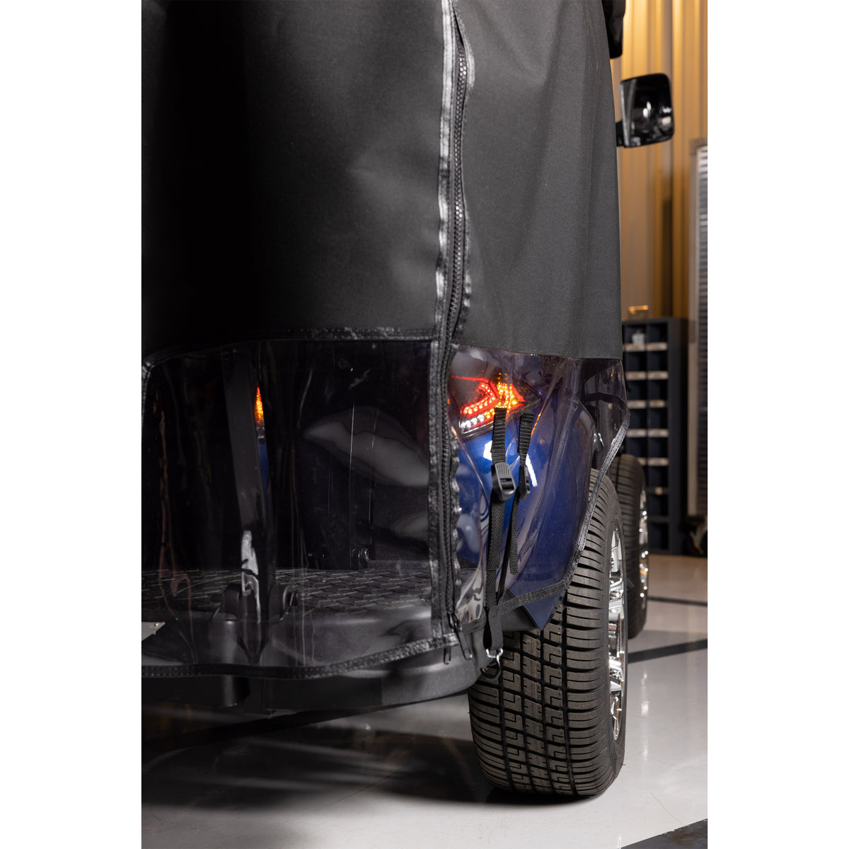 MadJax XSeries Storm 3-Sided Black Enclosure & Black Valance with XSeries Logo by RedDot