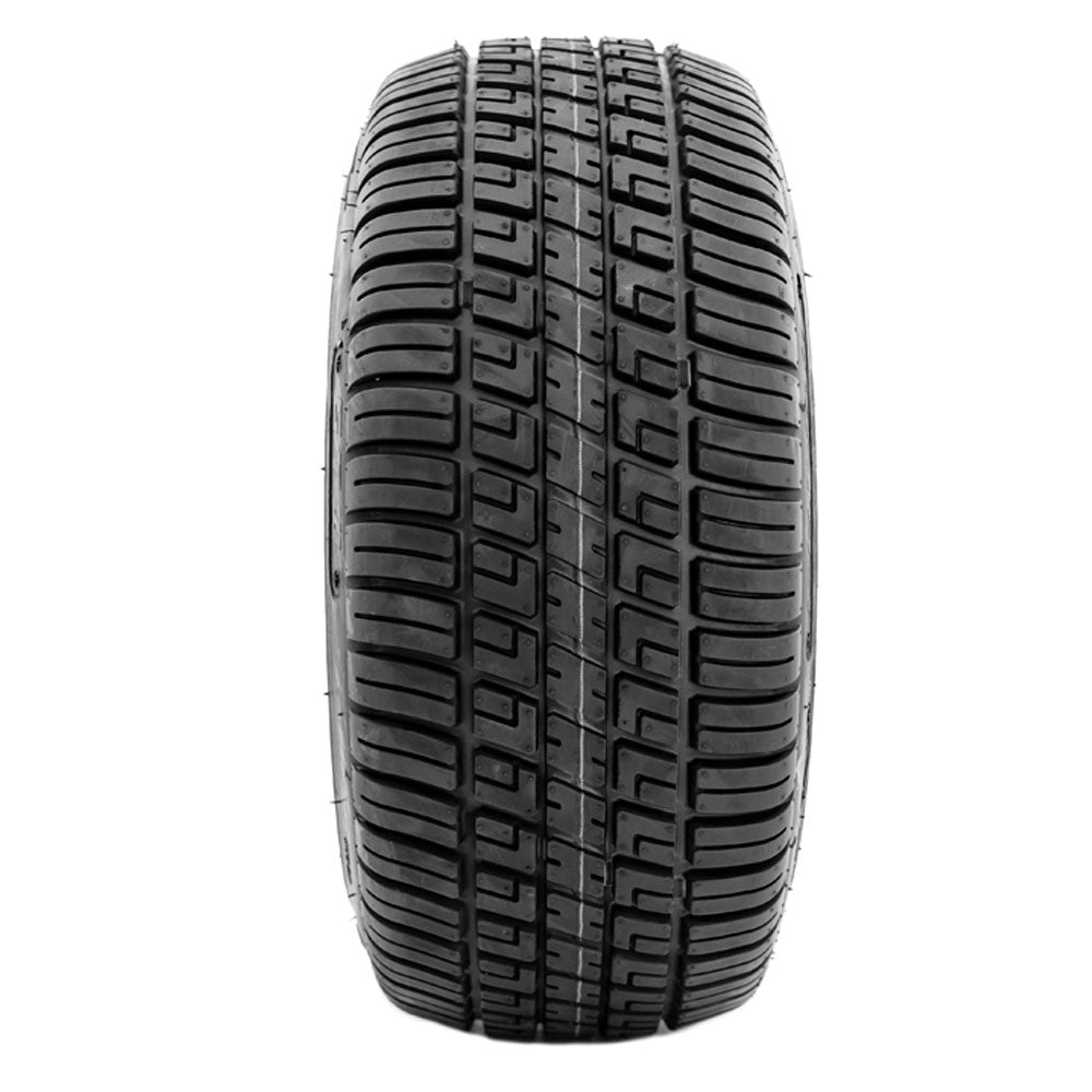 GTW Spyder 12" Matte Black Wheels with 18" Fusion DOT Street Tires — Set of 4