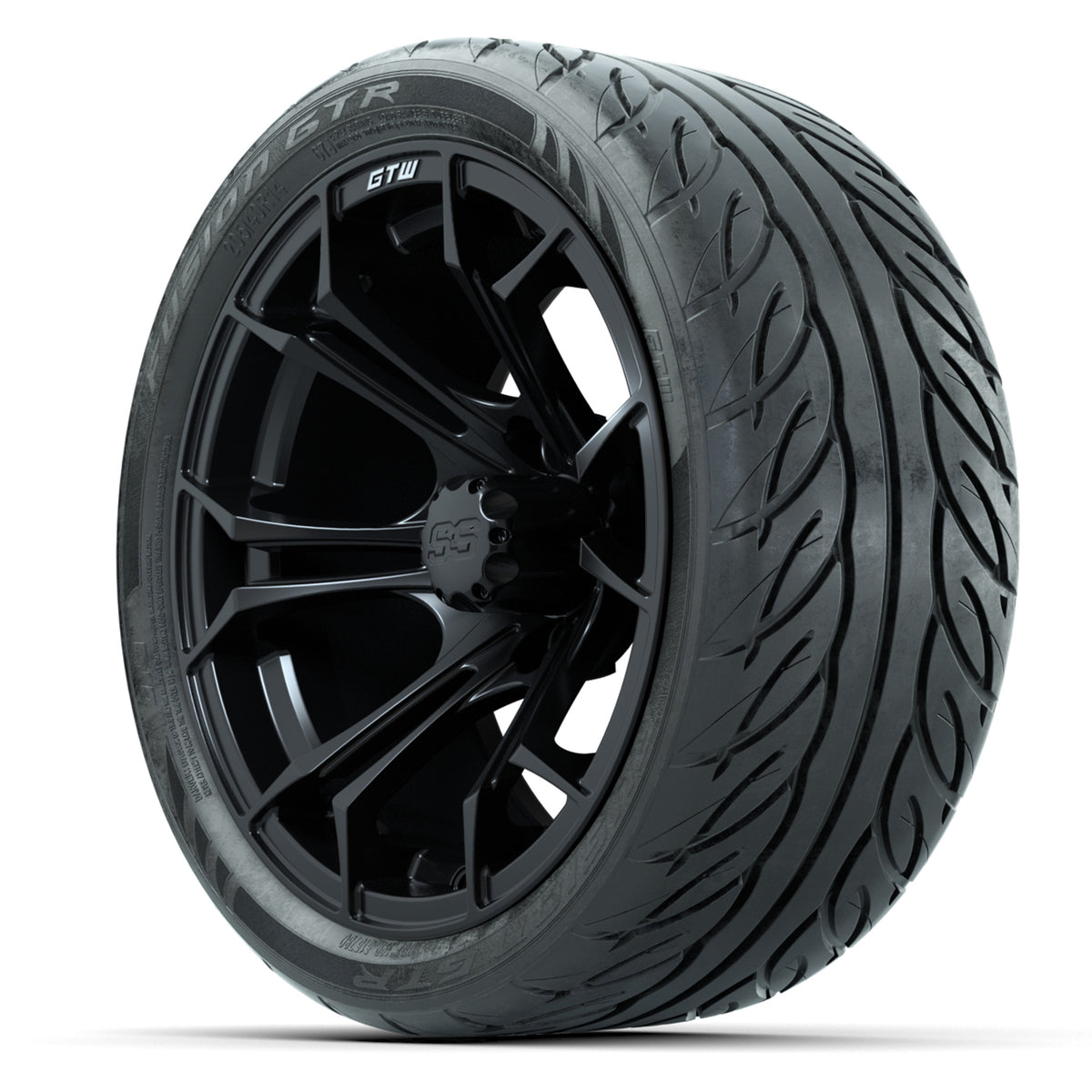 Set of (4) 14" GTW Spyder Wheels with 205/40-R14 Fusion GTR Street Tires