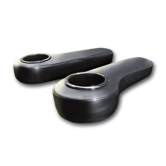 REAR ARM REST CUSHION SET WITH CUPHOLDER-BLACK