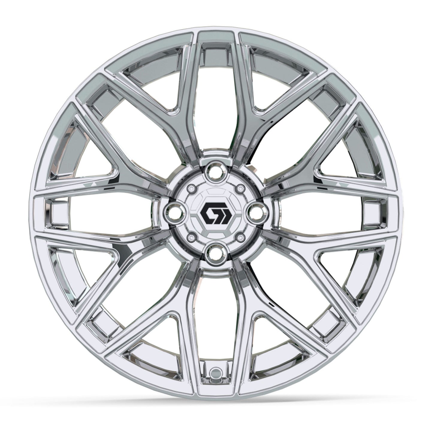 GTW Monaco Chrome 16" Golf Cart Wheel