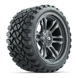 GTW® Shogun Gunmetal 15 in Wheels with 23x10-R15 Nomad Steel Belted Radial All-Terrain Tires Full Set