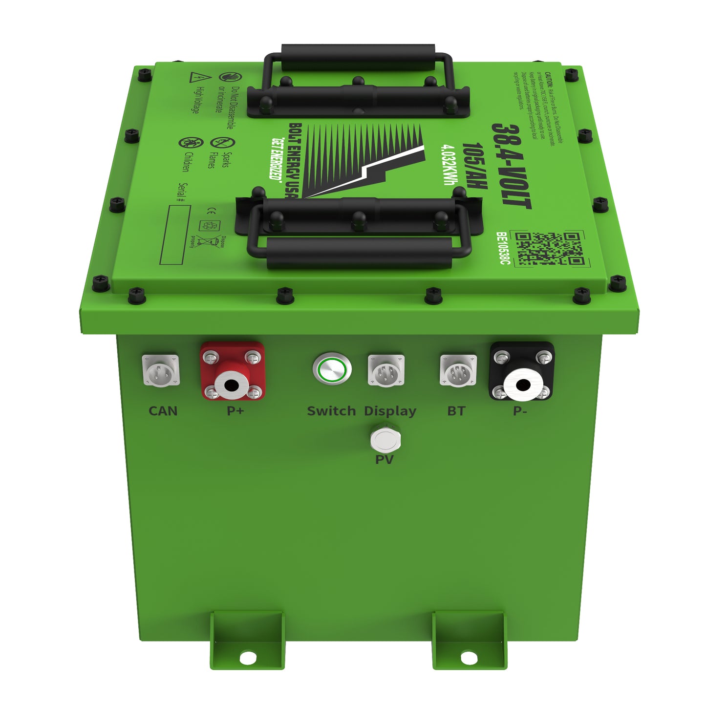 Bolt Energy 38.4V 105Ah LiFePO4 Lithium Battery Kit for Yamaha G1, G8, G9, G14 & G16 Golf Carts