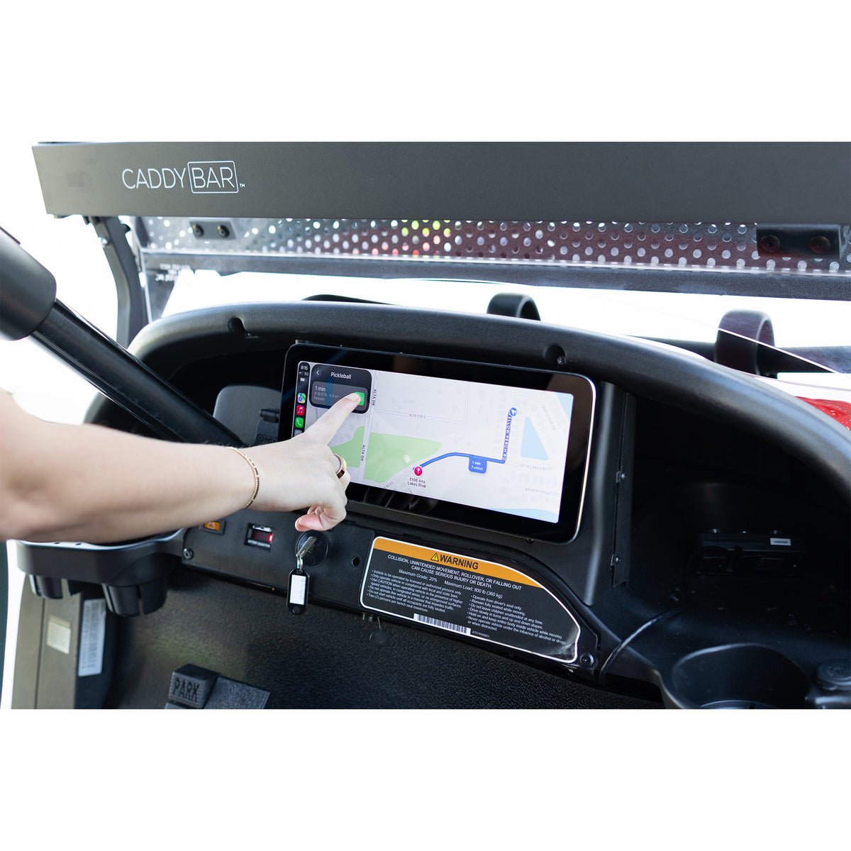 MadJax® Kinect™ Display Screen Kit for Club Car Precedent, Onward & Tempo — Bolt Battery, A/C Motor & Navitas TAC2 (2004-Up)