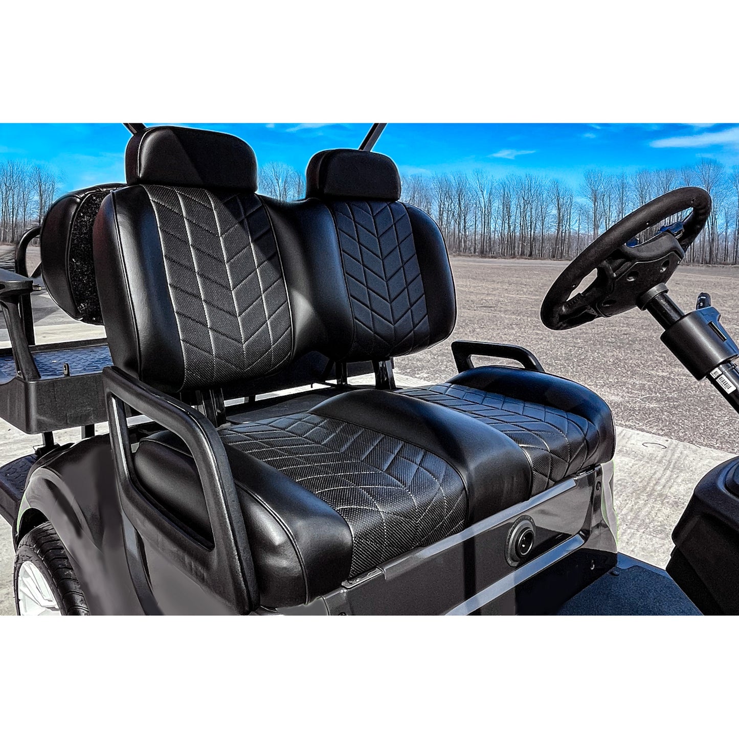 MadJax Aviator Front Seat Cushions for Yamaha Drive, Drive2 & ICON – Black