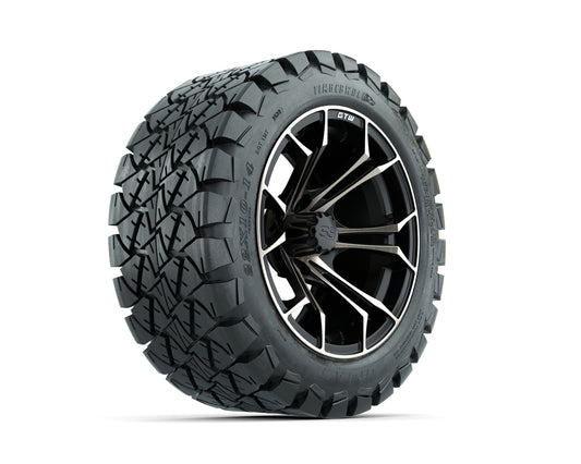 GTW Spyder Bronze/Matte Black 14 in Wheels with 22x10-14 GTW Timberwolf All-Terrain Tires Full Set