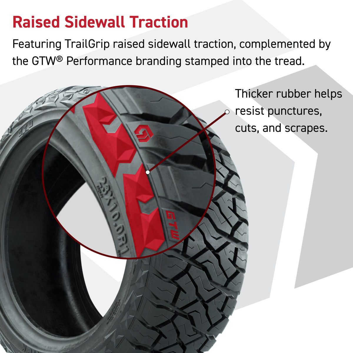 GTW Maverick Radial All Terrain Tire - 23x10R14 Hybrid Radial Tire