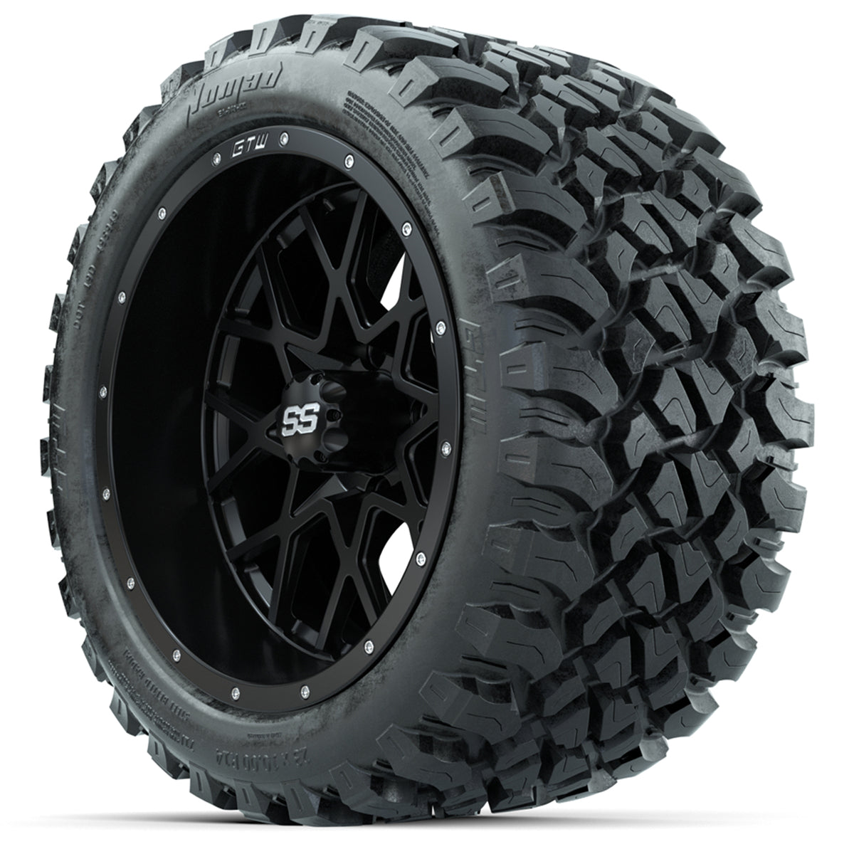 Set of (4) 14" GTW Vortex Wheels with 23x10-14 GTW Nomad All-Terrain Tires