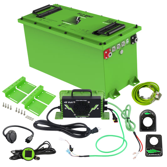 Bolt Energy 51.2V 105Ah LiFePO4 for Evolution Golf Carts – No Factory Screen | Drop-In Lithium Kit