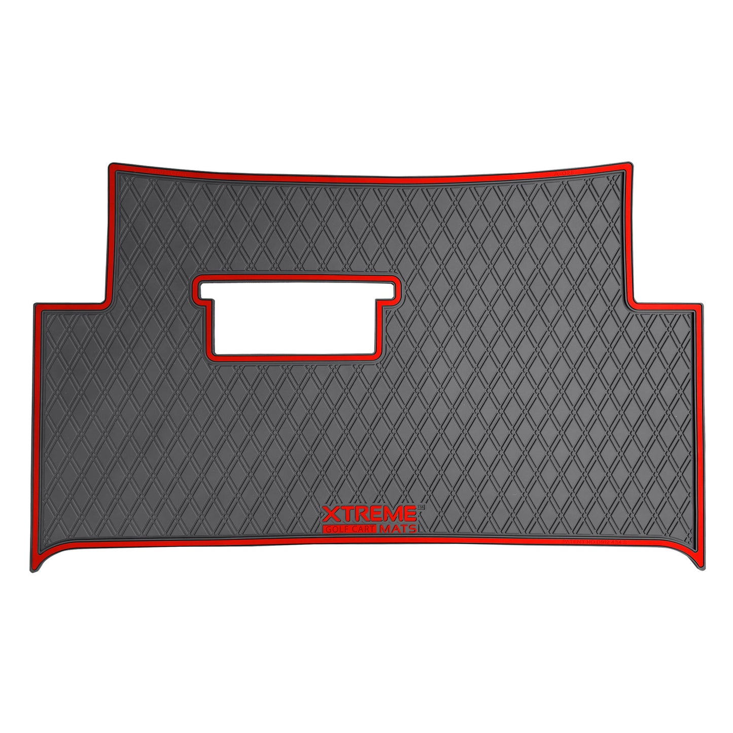 Xtreme Mats Full Coverage Golf Cart Floor Mat – Atlas | Black & Red Trim