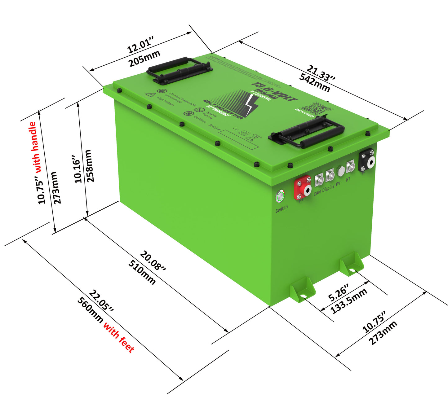 Moke USA Bolt Lithium 74v 105ah Bundle 12 Year Warranty