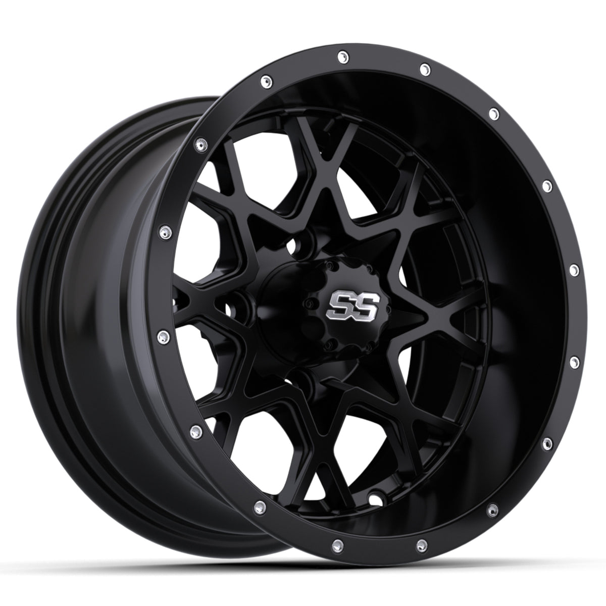VORTEX 2 WHEEL, 12X7 MATTE BLACK