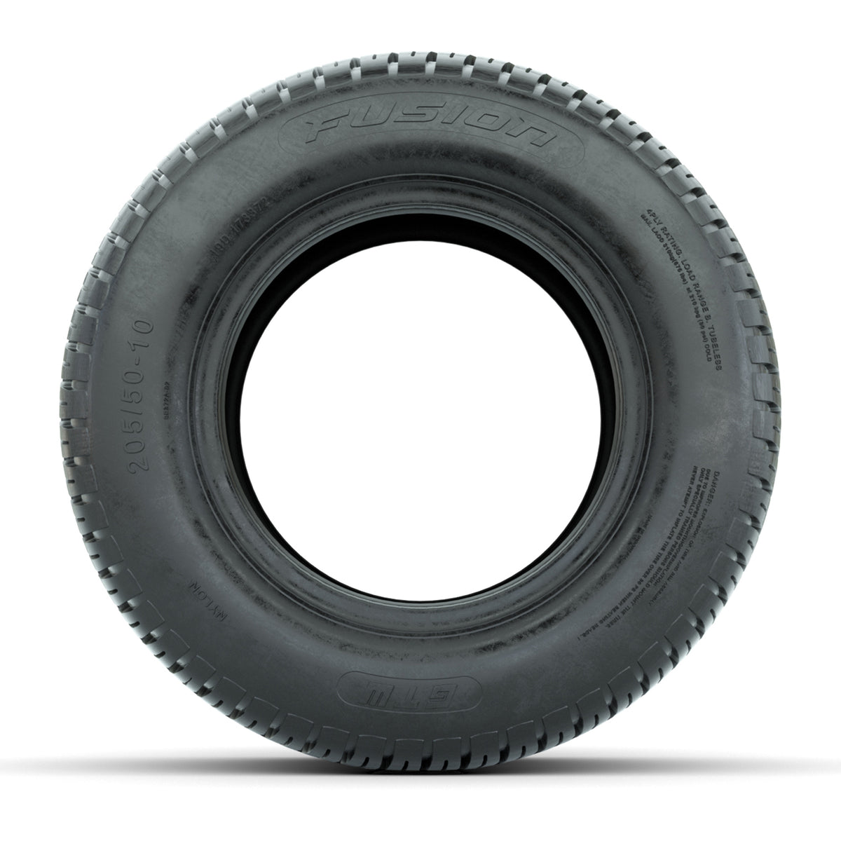 GTW Fusion 205/50-10 Street Golf Cart Tire 4-Ply (Single)