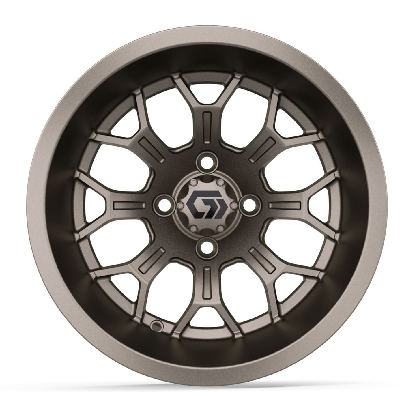 GTW® Viper Matte Bronze 14" Golf Cart Wheel - Single | Deep Dish