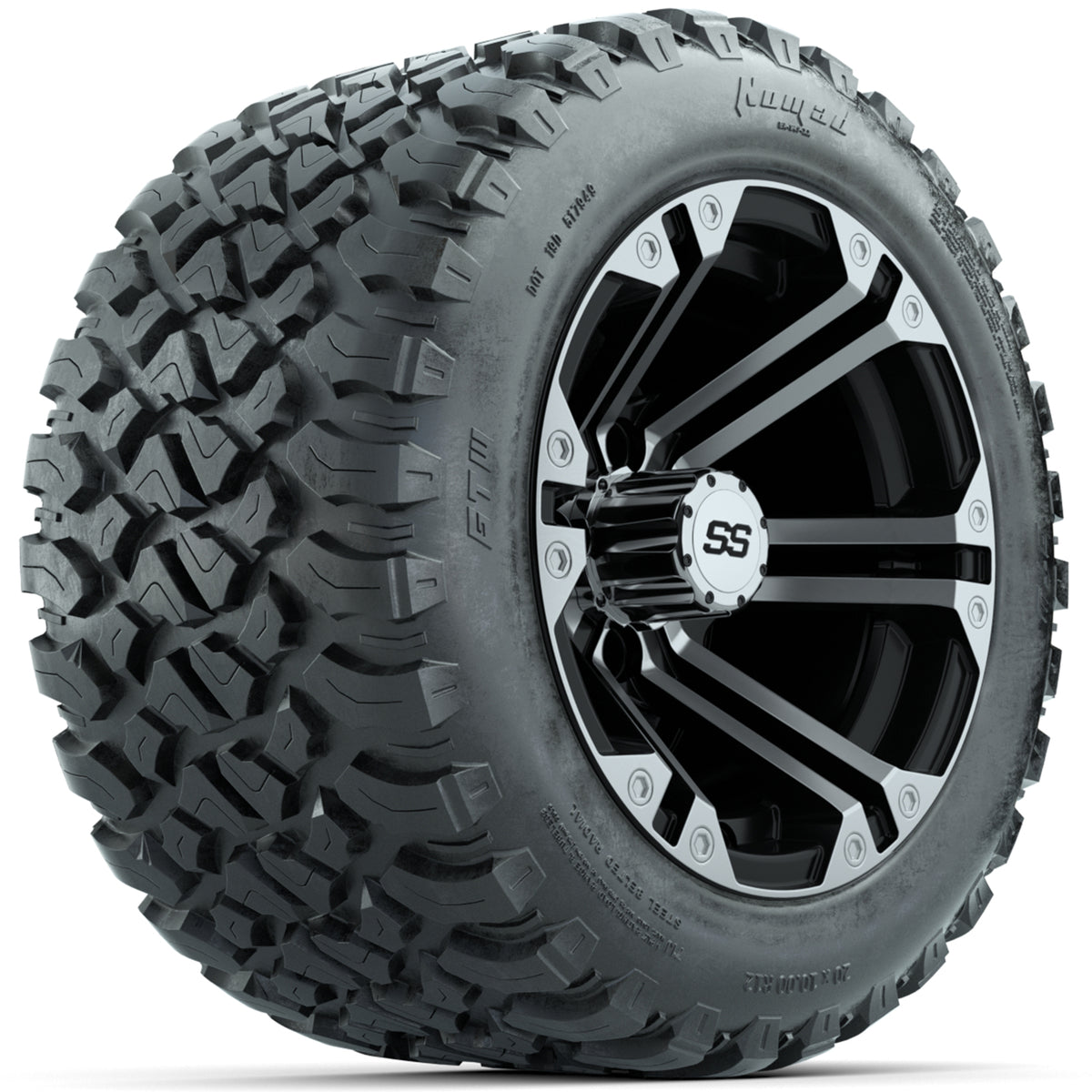 Set of (4) 12" GTW Specter Wheels with 20x10-R12 GTW Nomad All-Terrain Tires