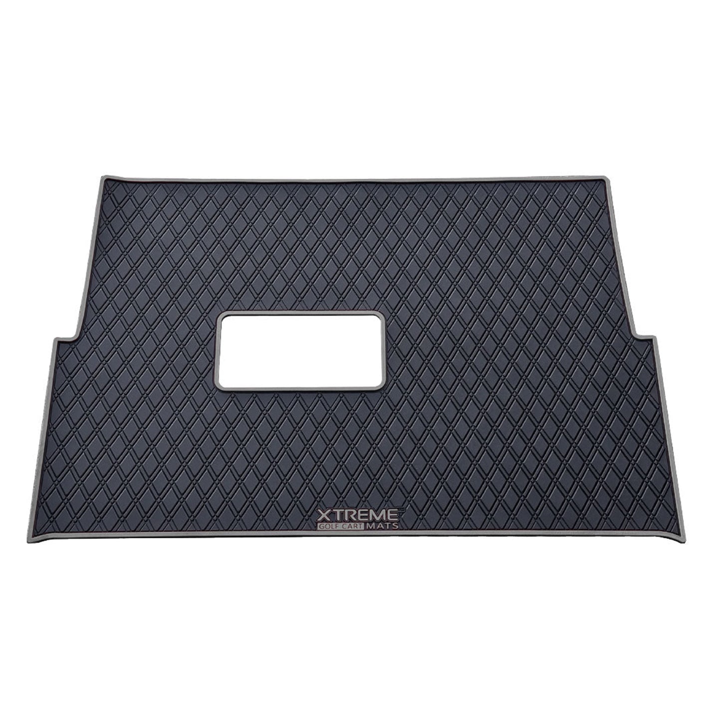 Xtreme Mats Full Coverage Golf Cart Floor Mat – Advanced EV Advent 4 | Black & Gray Trim