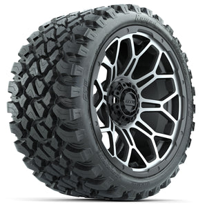 Set of (4) 15″ GTW Bravo Matte Gray Wheels with 23x10-R15 Nomad All-Terrain Tires