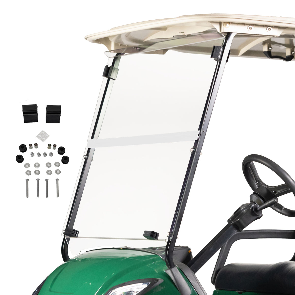 Clear Yamaha Impact-Resistant Folding Windshield (Models G29/Drive)