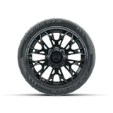 Set of (4) 14 in GTW® Stellar Black Wheels with 205/40-R14 Fusion GTR Street Tires