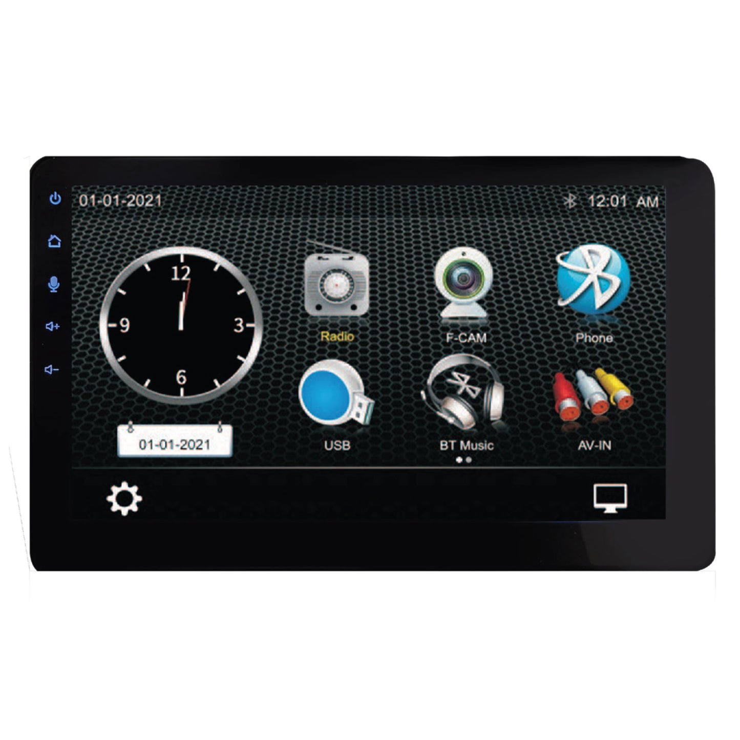 Navitas 10" Touchscreen LCD Display with Backup Camera | Apple CarPlay & Android Auto