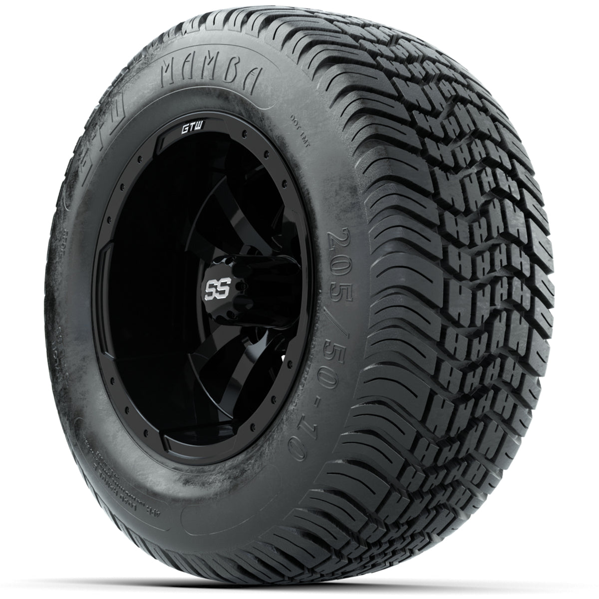 Set of (4) 10" GTW Storm Trooper Wheels with 205/50-10 Mamba Street Tires
