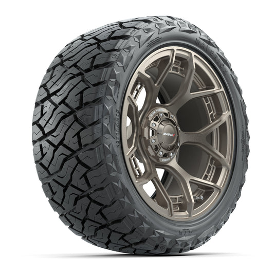GTW MadJax® Flow Form Evolution Matte Bronze 15 in Wheels with 23x10.00-R15 Maverick All-Terrain Tires – Full Set