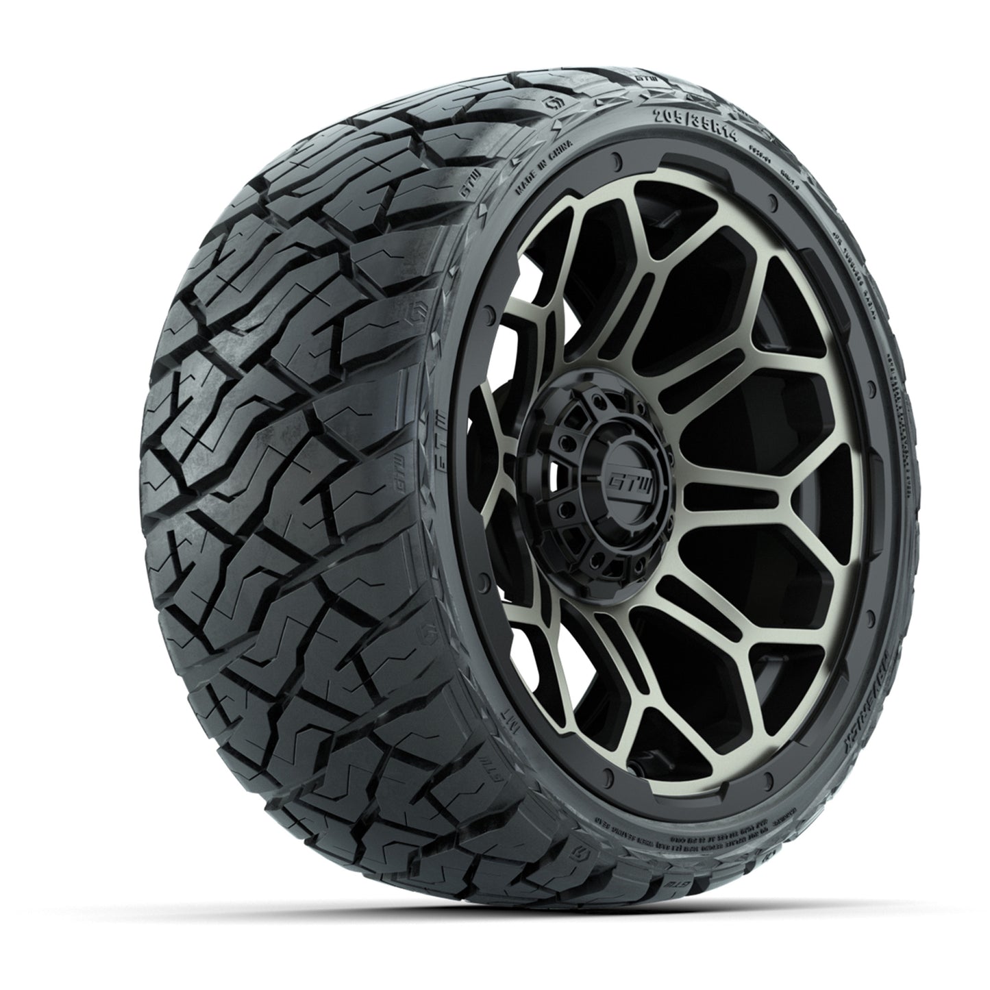 GTW Bravo Bronze 14" Wheels with 205/35-R14 Maverick Low-Profile All-Terrain Tires – Full Set