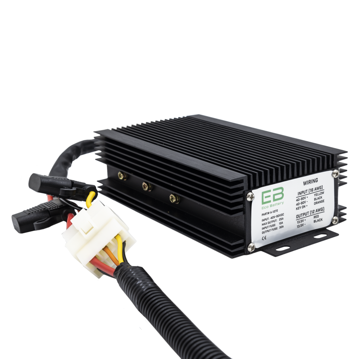 ECO BATTERY LITHIUM DC-DC 12V CONVERTER REDUCER, 40V-90V INPUT