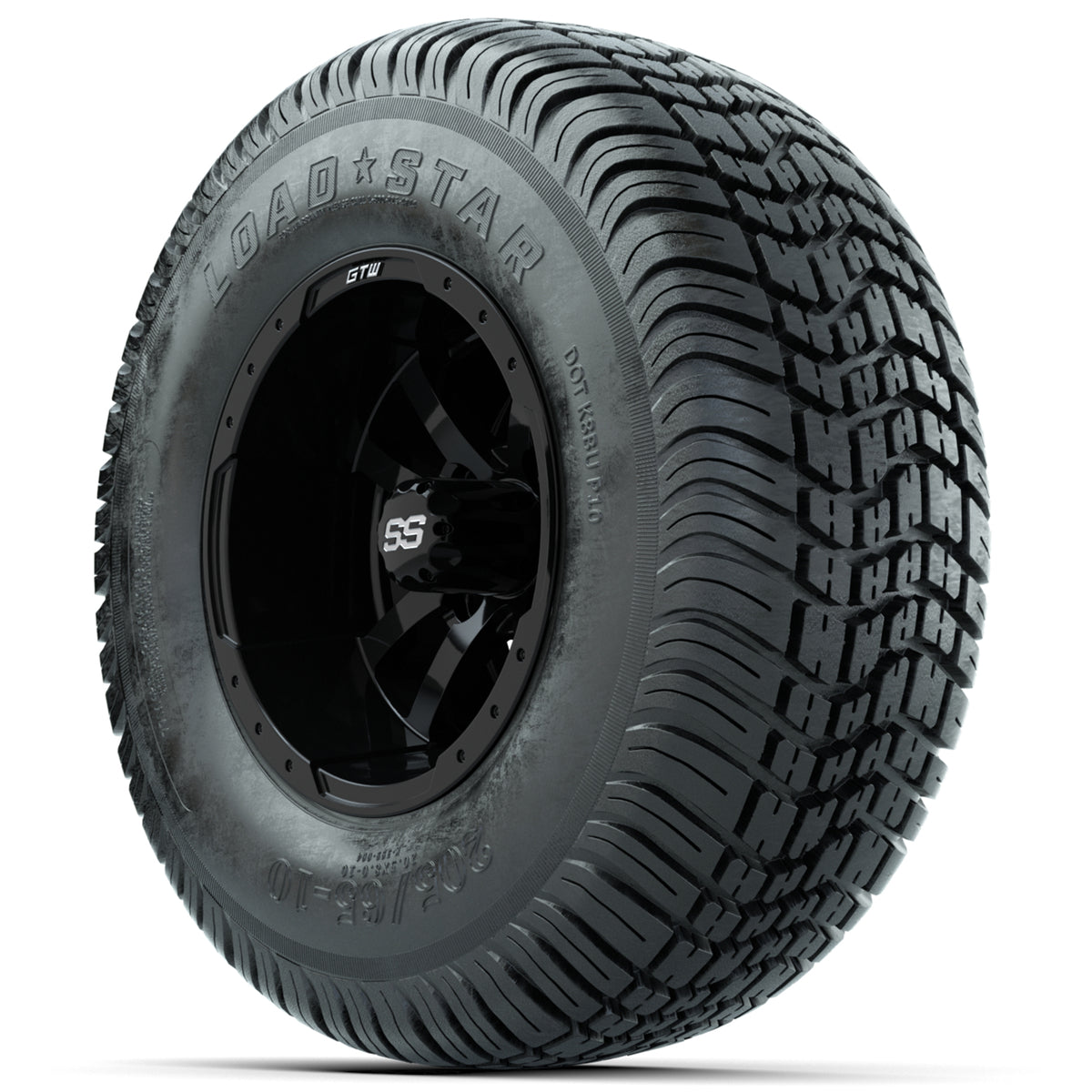 Set of (4) 10" GTW Storm Trooper Wheels with 205/65-10 Kenda Load Star Tires