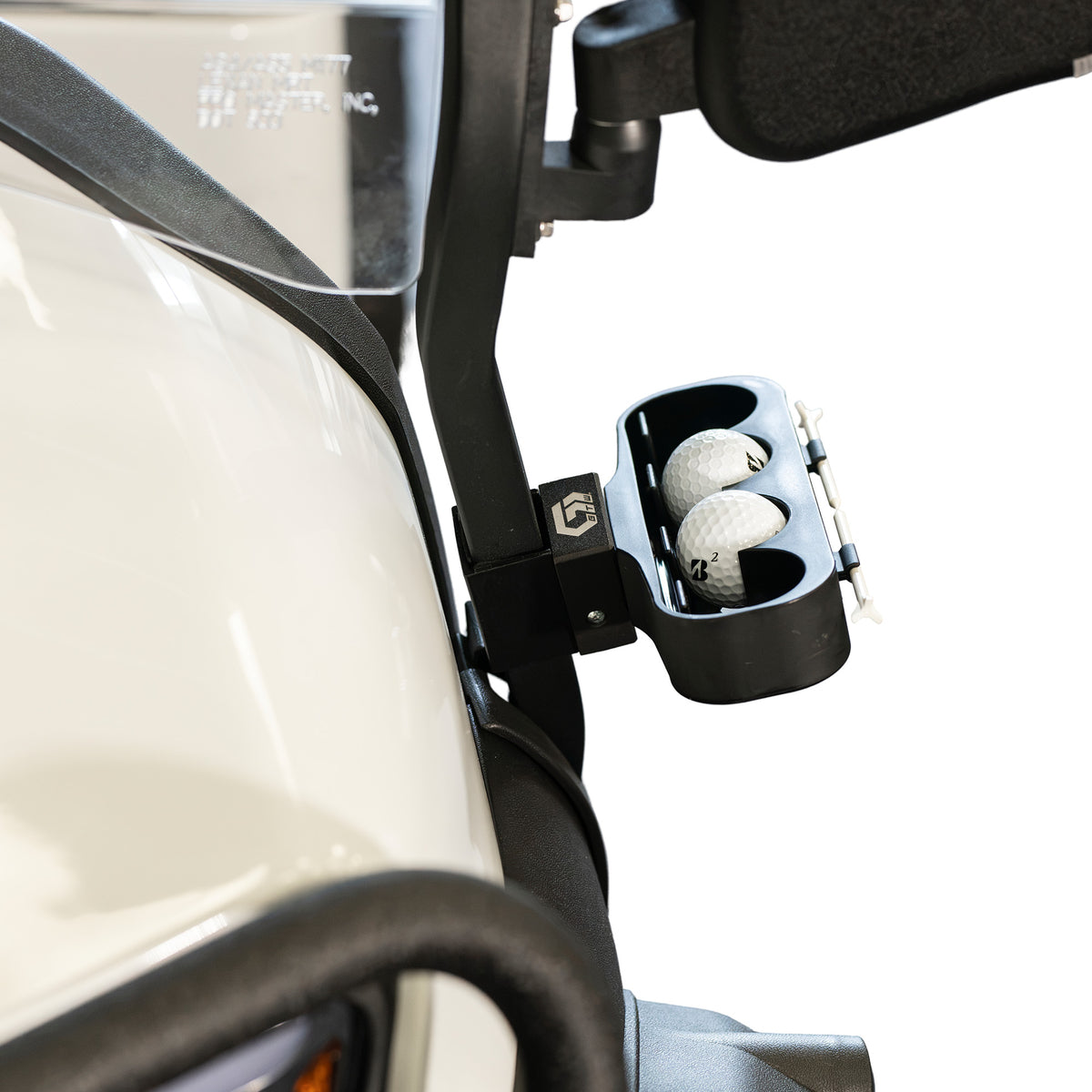 GTW BaseClamp Golf Cart Ball & Tee Holder with Mounting Clamp