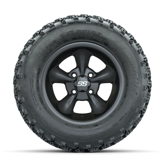 GTW Godfather Matte Grey 12 in Wheels with 23x10.00-12 Rogue All Terrain Tires Full Set