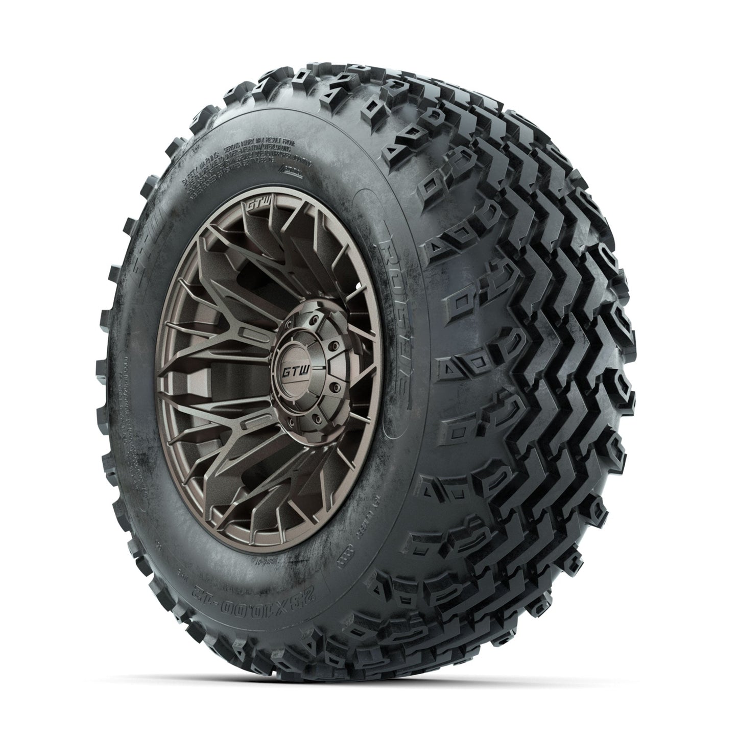 GTW Stellar Matte Bronze 12 in Wheels with 23x10.00-12 Rogue All Terrain Tires Full Set