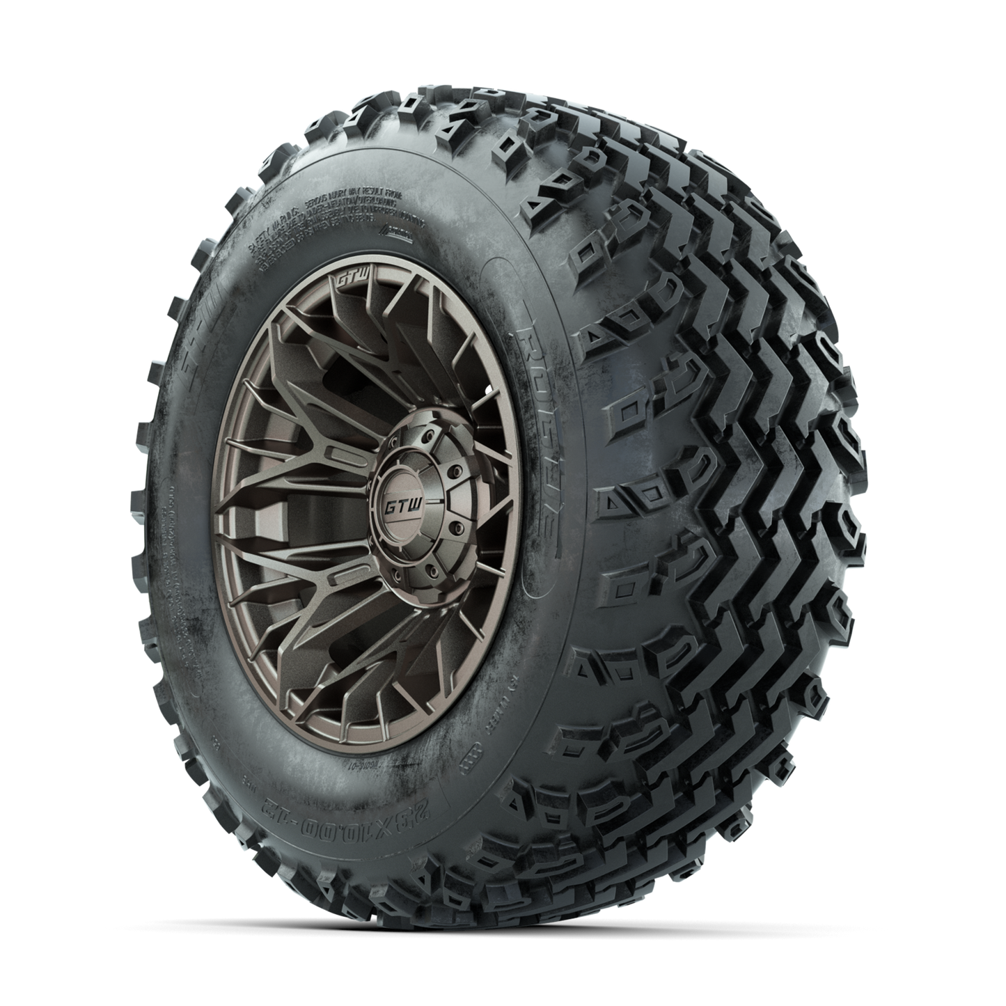 GTW Stellar Matte Bronze 12 in Wheels with 23x10.00-12 Rogue All Terrain Tires Full Set