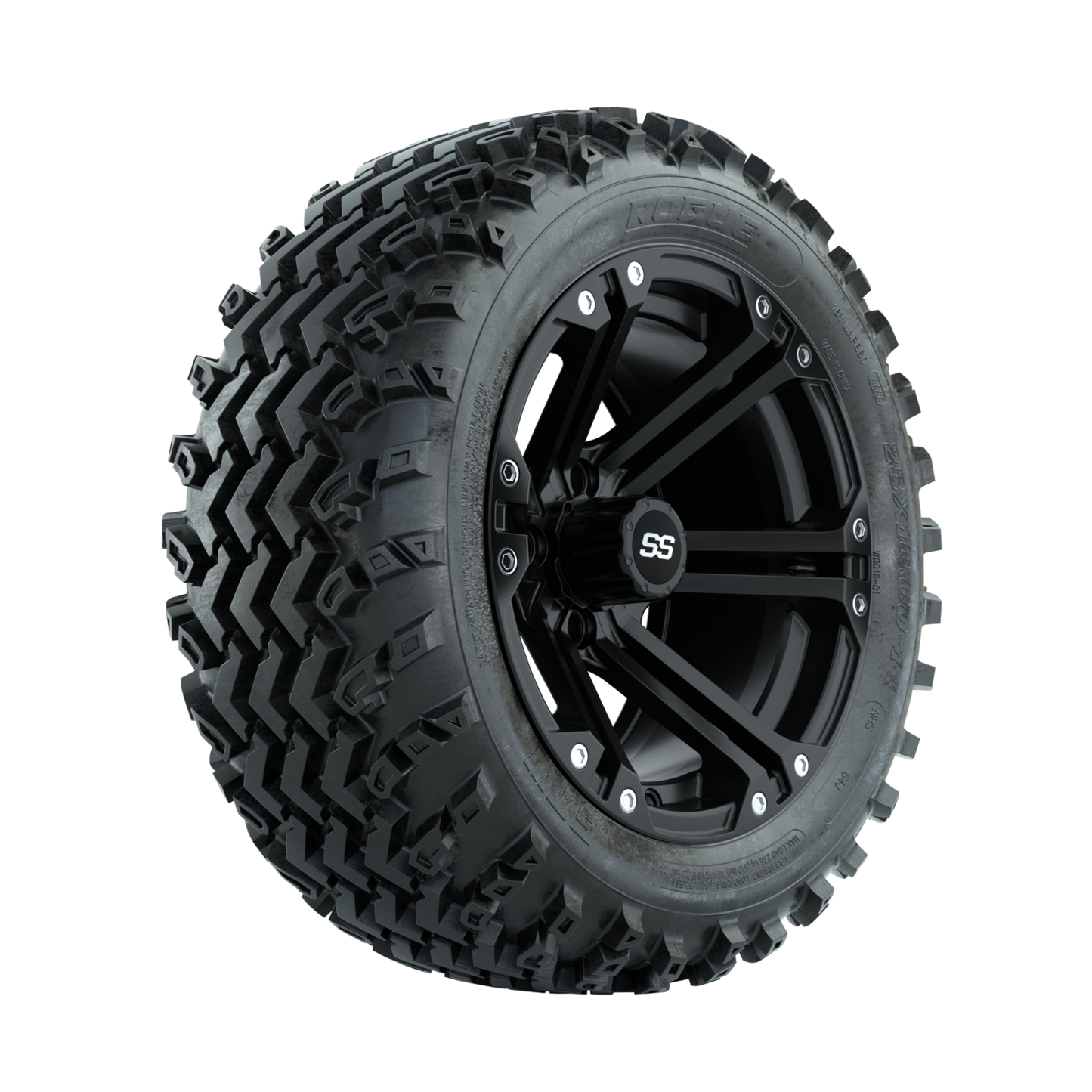 GTW Specter Matte Black 14 in Wheels with 23x10.00-14 Rogue All Terrain Tires Full Set