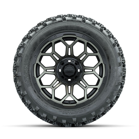 GTW Bravo Bronze/Black 14 in Wheels with 23x10.00-14 Rogue All Terrain Tires Full Set