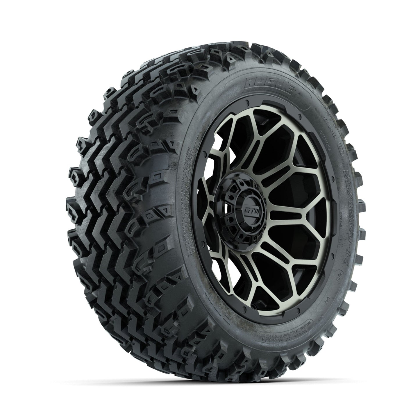 GTW Bravo Bronze/Black 14 in Wheels with 23x10.00-14 Rogue All Terrain Tires Full Set