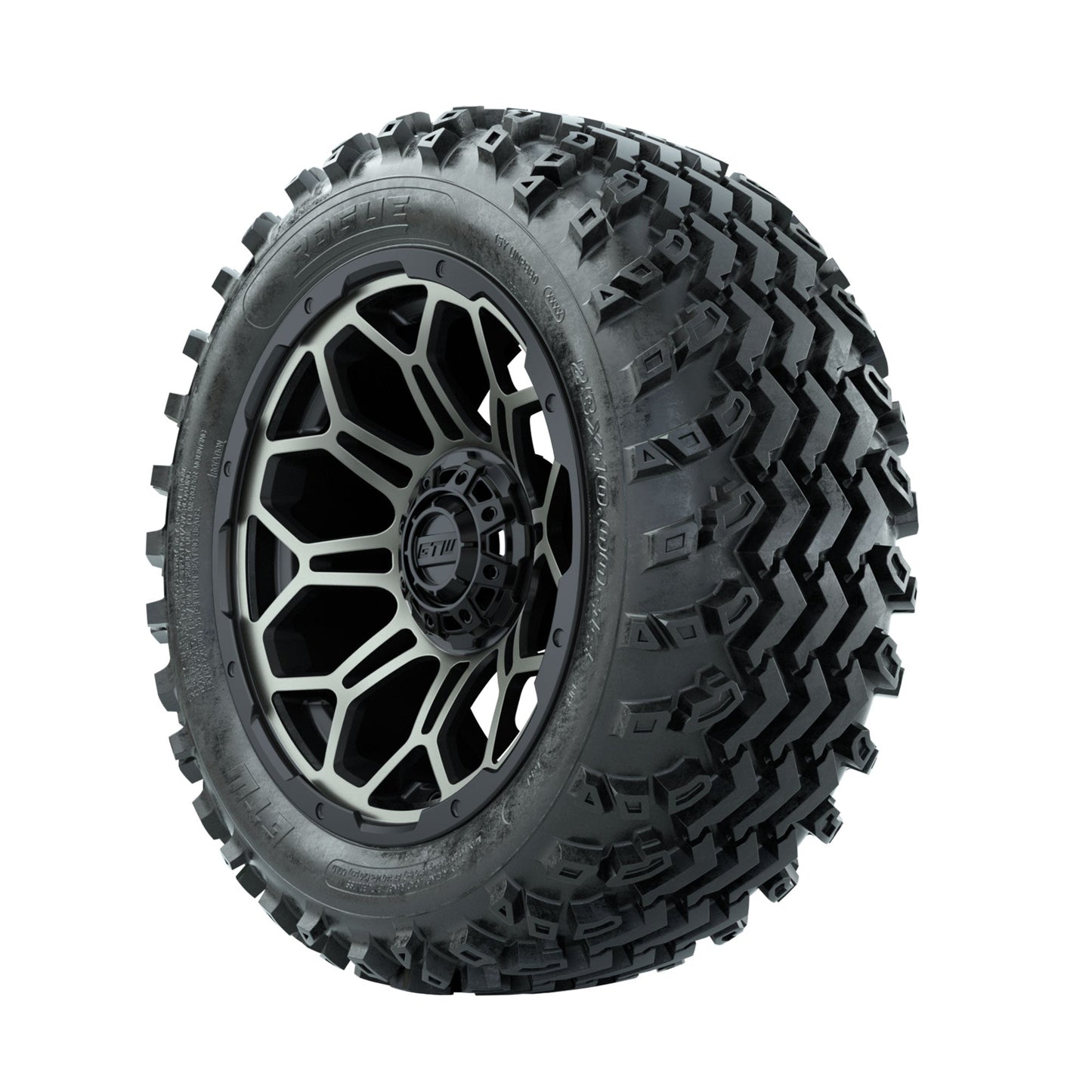 GTW Bravo Bronze/Black 14 in Wheels with 23x10.00-14 Rogue All Terrain Tires Full Set
