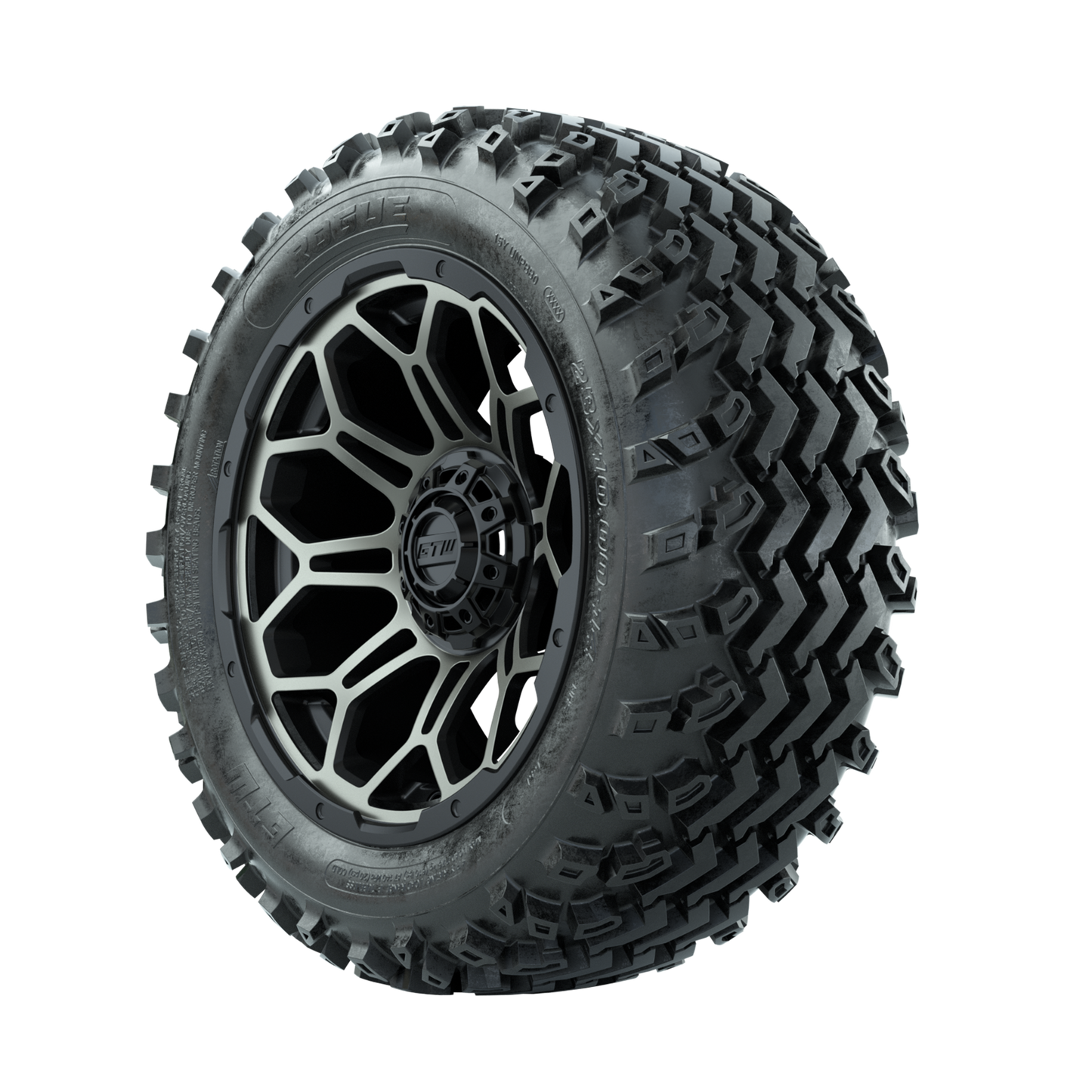 GTW Bravo Bronze/Black 14 in Wheels with 23x10.00-14 Rogue All Terrain Tires Full Set