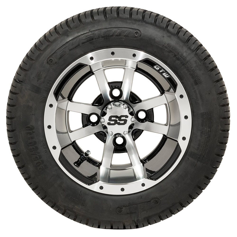 Set of (4) 10" GTW Storm Trooper Wheels on GTW&reg; Fusion Street Tires