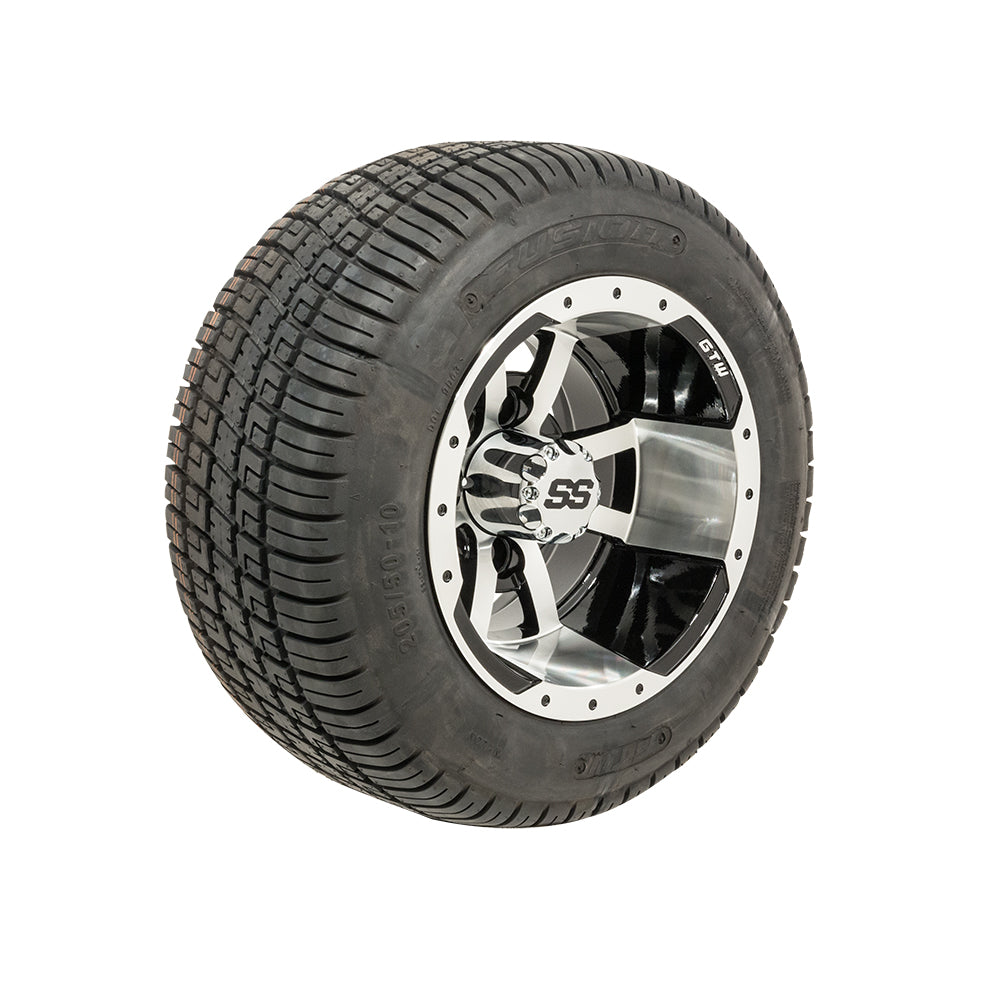 Set of (4) 10" GTW Storm Trooper Wheels on GTW&reg; Fusion Street Tires