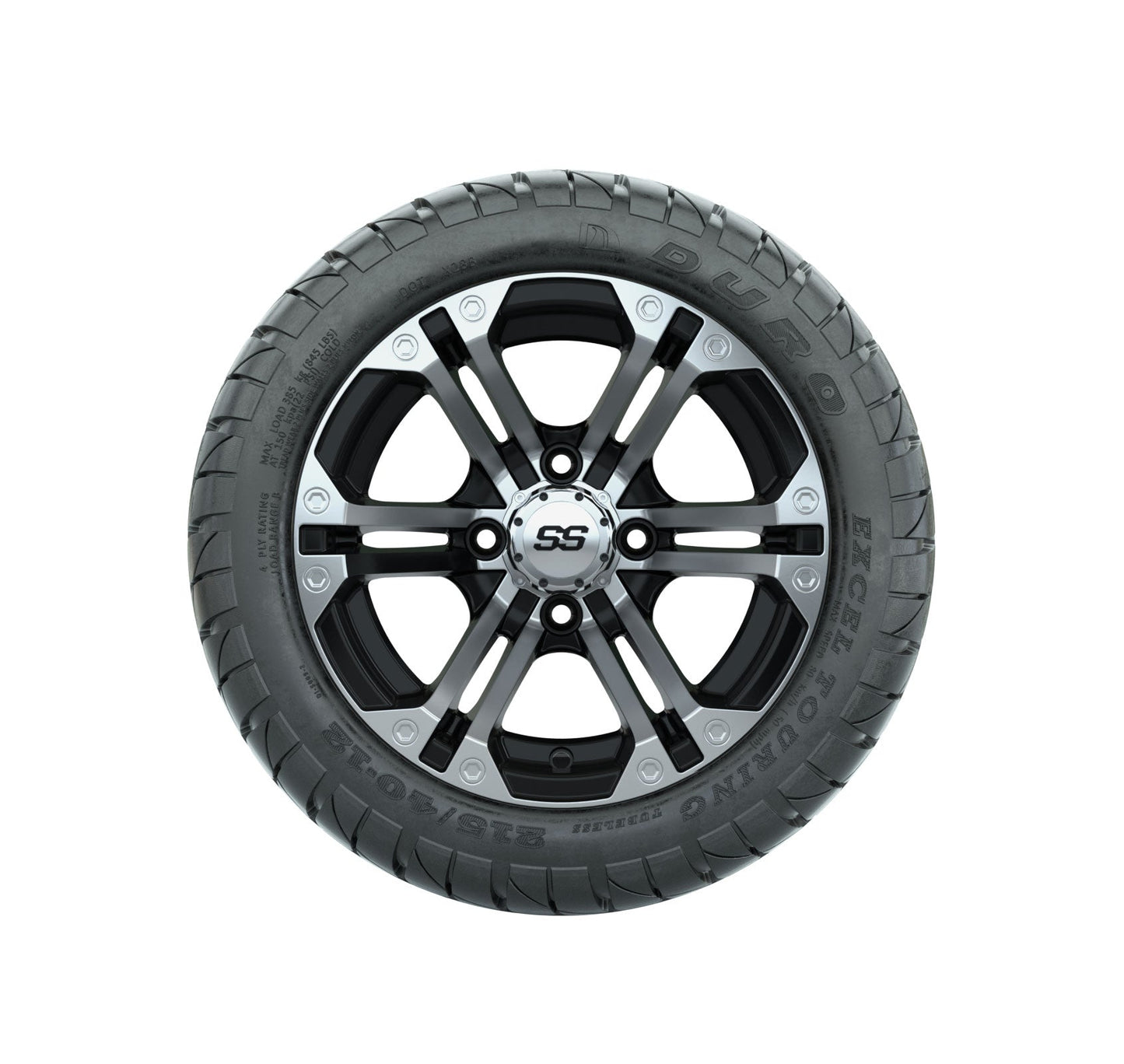 GTW Specter Wheels with Duro Lo-Pro Street Tires - 12x7 Inch