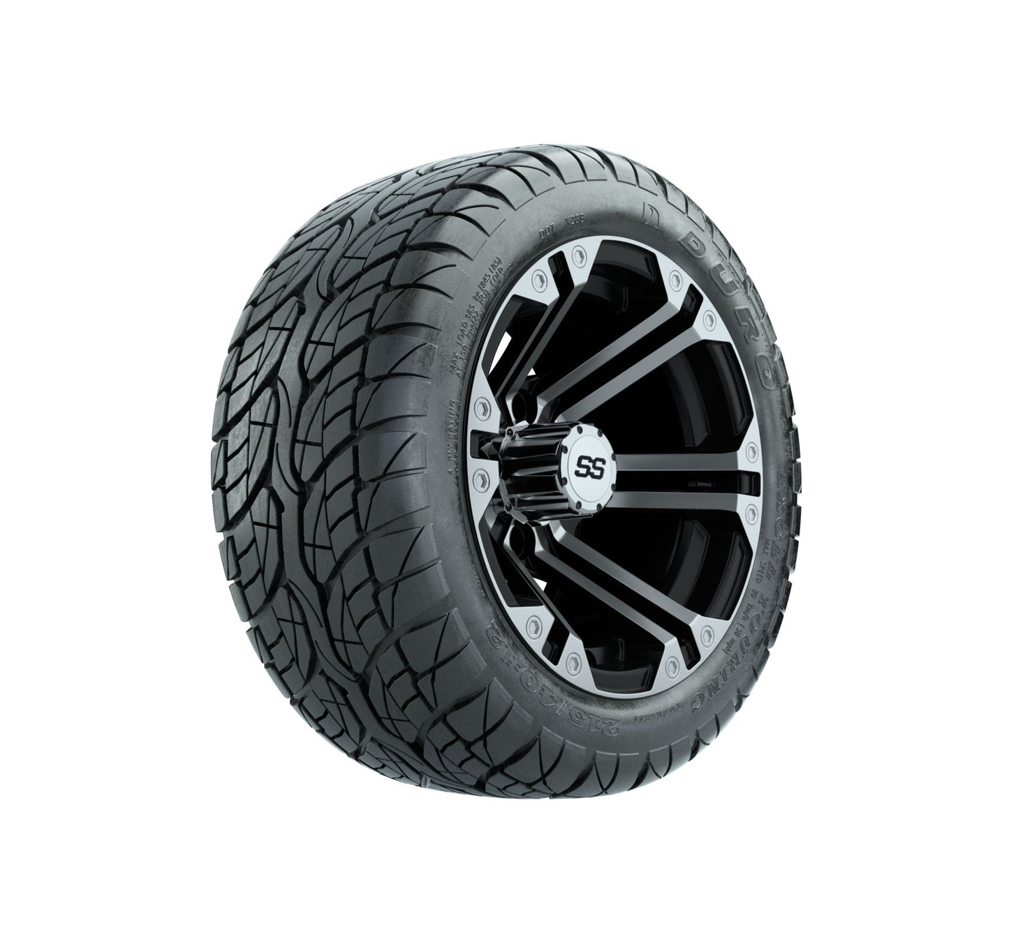 GTW Specter Wheels with Duro Lo-Pro Street Tires - 12x7 Inch
