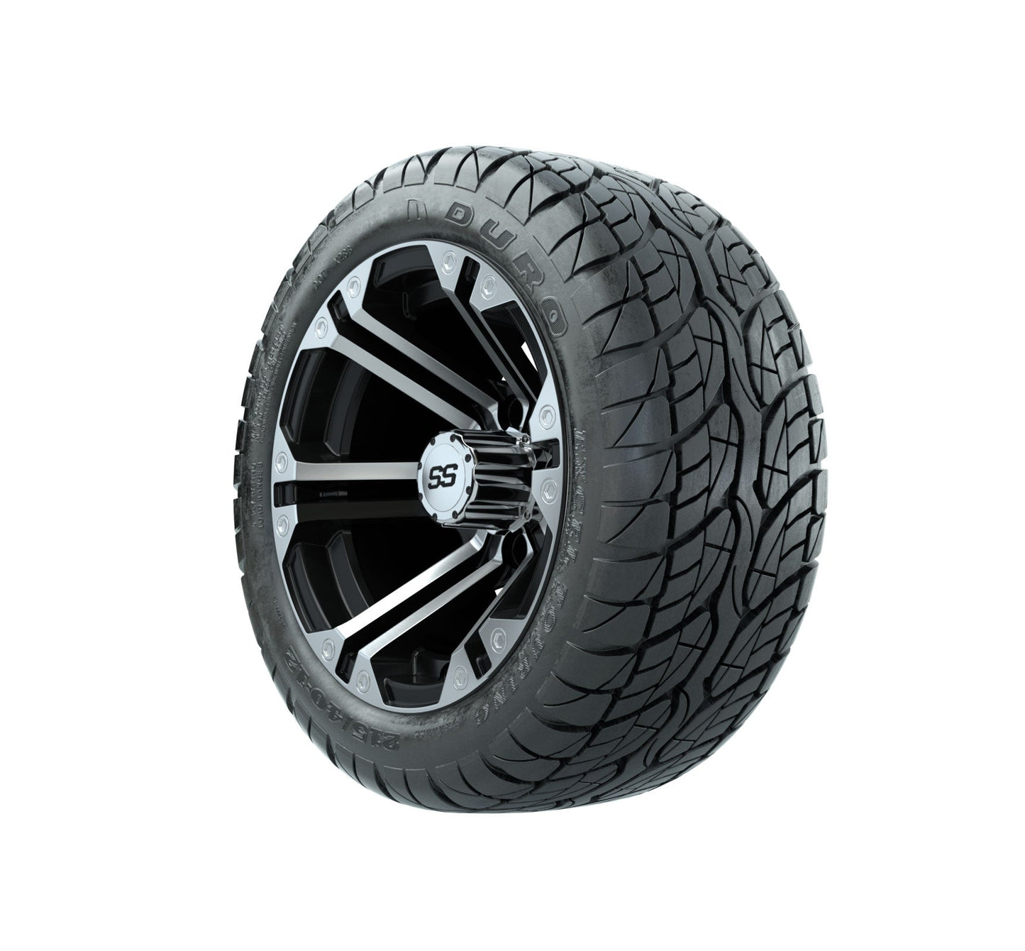 GTW Specter Wheels with Duro Lo-Pro Street Tires - 12x7 Inch