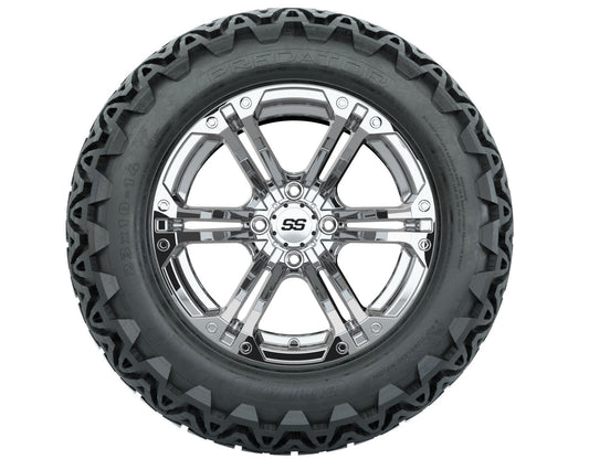 GTW Specter Chrome Wheels with 23in Predator A-T Tires - 14 Inch