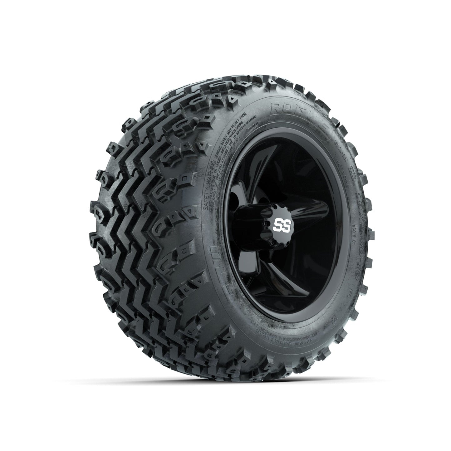 GTW Godfather Black 10 in Wheels with 18x9.50-10 Rogue All Terrain Tires Full Set