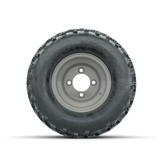 GTW Steel Club Car Grey Centered 8 in Wheels with 18x9.50-8 Rogue All Terrain Tires Full Set