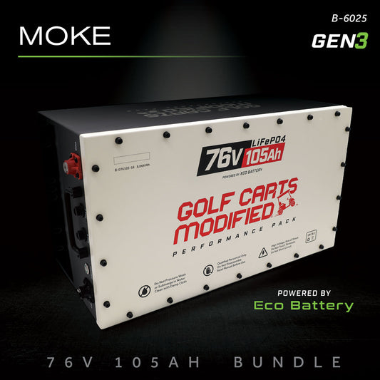 MOKE America Lithium Battery – Eco Battery 76V 105Ah LiFePO4 Gen3 | Lifetime Warranty
