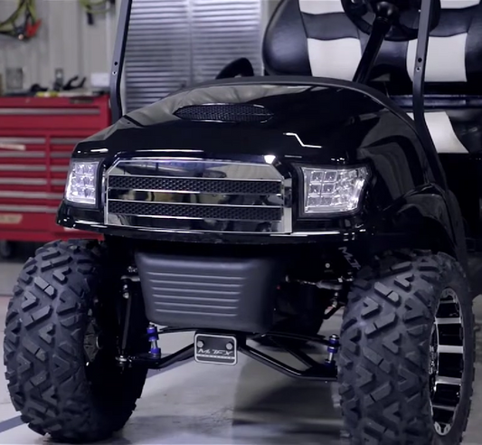MadJax Black Alpha Body Kit for Club Car Precedent - Off-Road Grill & LED Lights