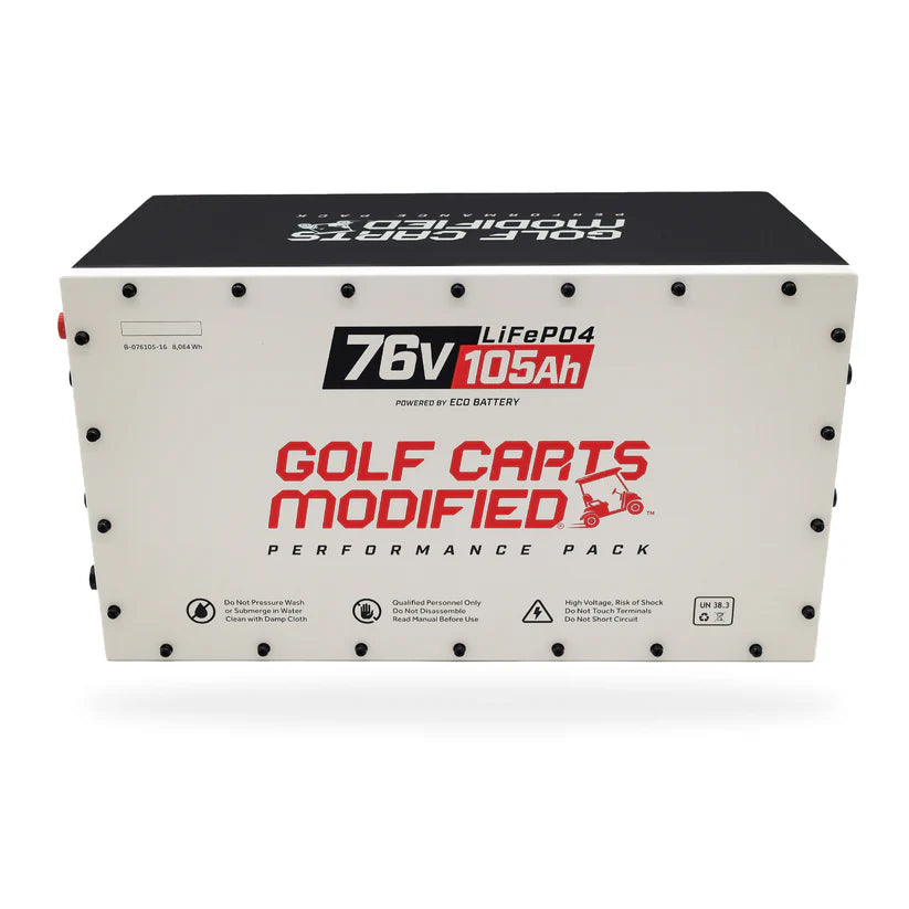 Eco Battery 76V 105Ah Lithium Golf Cart Battery Bundle - Club Car Precedent/Onward/Tempo Gen3